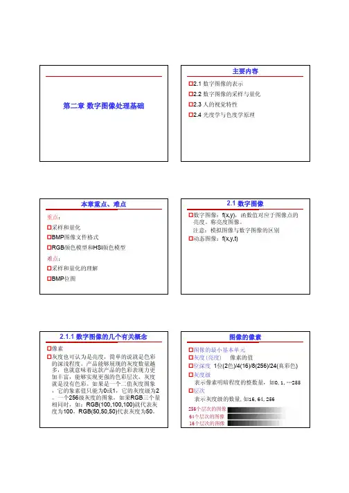 第二章 数字图像处理基础