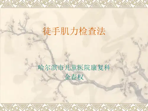 徒手肌力检查法 金春权