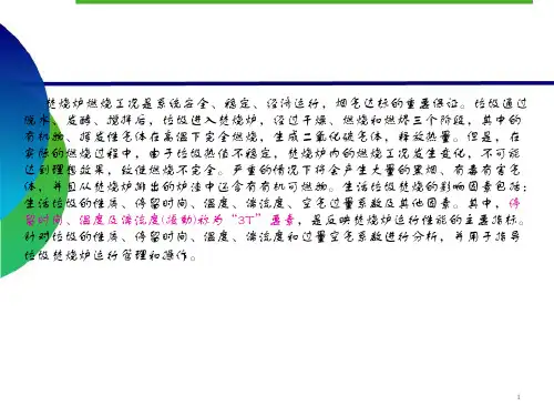 焚烧炉燃烧及调整讲义ppt课件
