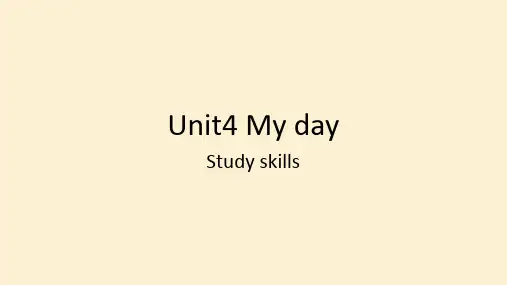 +Unit+4+Study+Skills+课件+2023-2024学年牛津译林版英语七年级上册