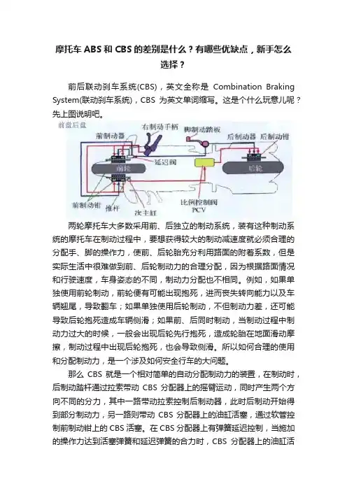 摩托车ABS和CBS的差别是什么？有哪些优缺点，新手怎么选择？