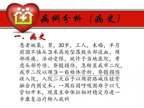 脊髓损伤  第二组 兼容版课件