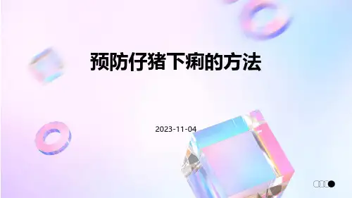 预防仔猪下痢的方法