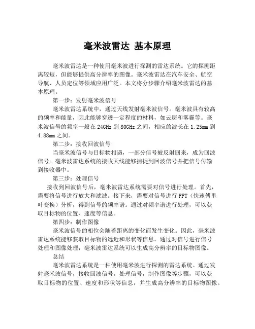 毫米波雷达 基本原理