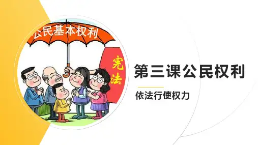 3-2依法行使权力 课件(19张PPT)