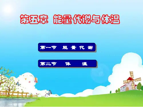 生理学-第5章-能量代谢与体温