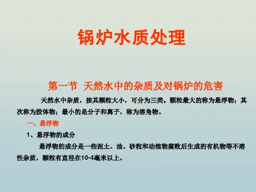 锅炉水质处理 教学PPT课件