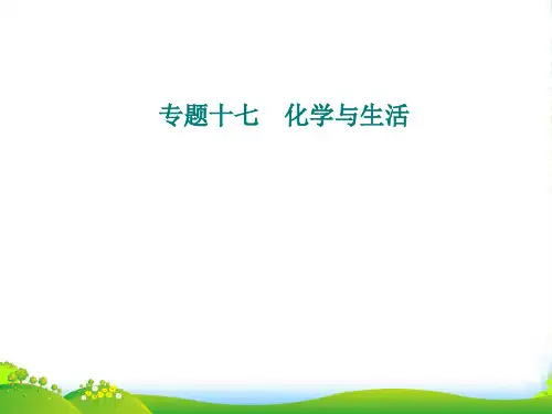 人教版高中化学学业水平测试(合格性)课件：专题十七 考点1 化学与健康