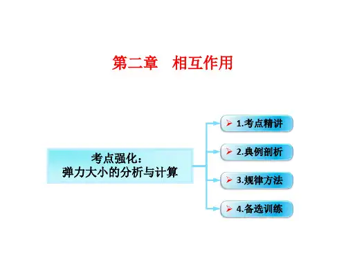 第2章 第1节(课时2) 重力 弹力：弹力大小的分析与计算-物理高三一轮总复习课件