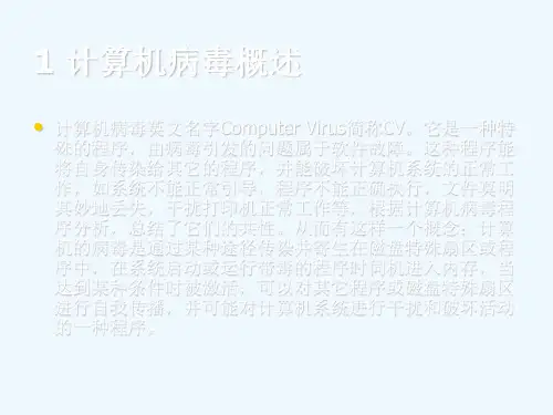 计算机病毒与防护课件