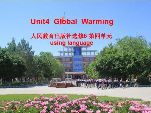 高中英语人教版选修六Unit4 Using language1课件(共20张PPT)