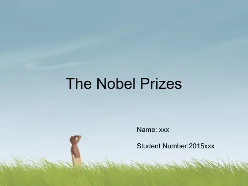 The Nobel Prizes(诺贝尔奖ppt)