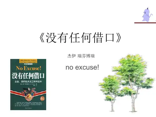 书籍推荐《没有任何借口》概要