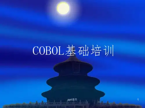 mf培训课件——cobol