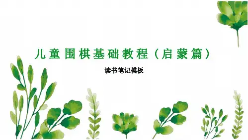 儿童围棋基础教程(启蒙篇)