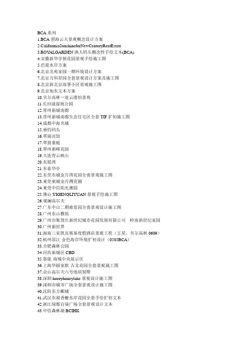 著名的园林景观