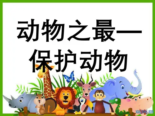 动物之最—保护动物