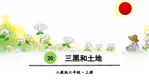 部编版六年级语文上册第20课《三黑和土地》精品课件【最新】