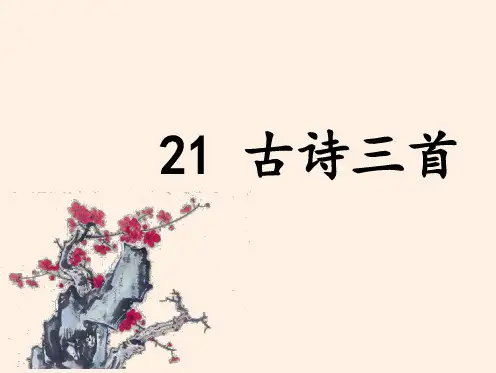 部编版四年级语文上册 (上课课件)21. 古诗三首