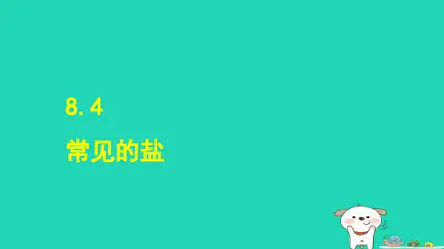 2024九年级化学下册第8章常见的酸碱盐8.4常见的盐授课课件科粤版