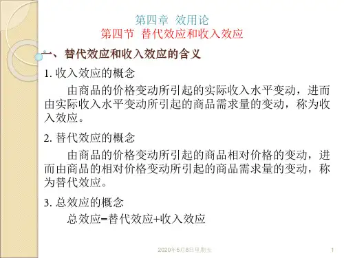 替代效应和收入效应