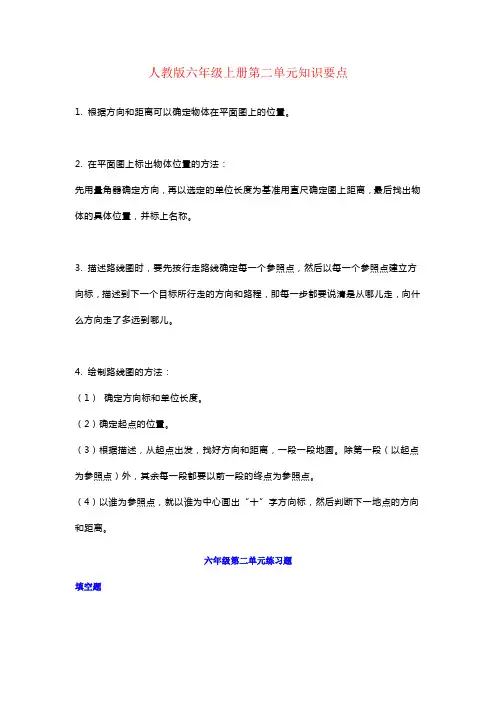 【强烈推荐】人教版六年级数学上册第二单元知识点预习+练习题训练