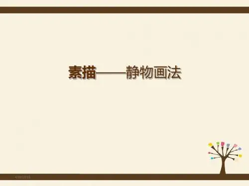人美版美术 绘画 4单纯丰富 造型基础 素描 课件  (共19张PPT)