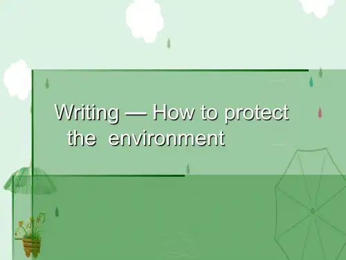 外研版高中英语必修三Module 4 Sandstorms in Asia Writing (共25张PPT)
