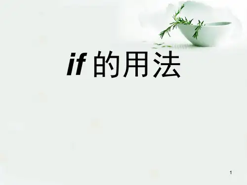 if-的用法PPT课件