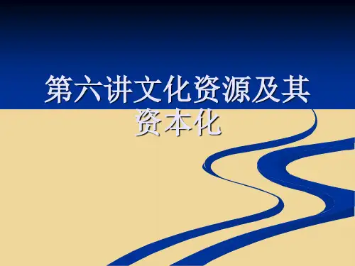 第六讲文化资源及其资本化