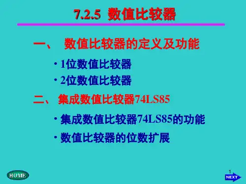 数值比较器