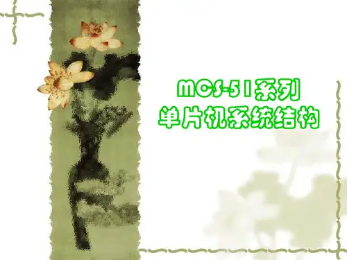MCS51系列单片机系统结构