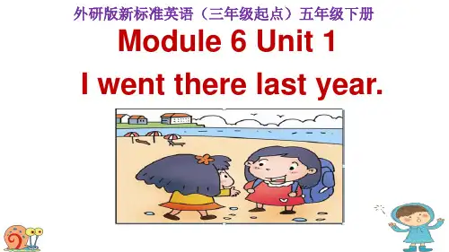Module6Unit(1)Iwenttherelastyear.(课件)英语五年级下册