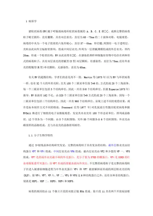 猪轮状病毒(RV)