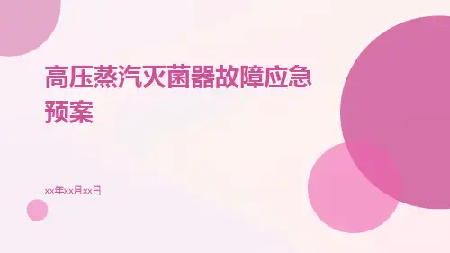高压蒸汽灭菌器故障应急预案