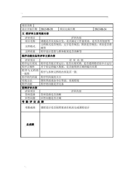 VC++学生信息管理系统课程设计报告