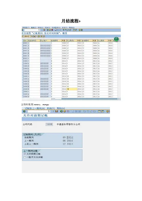 月结流程+