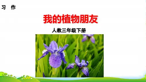 部编版三年级下册第一单元习作 我的植物朋友 课件(37张ppt)