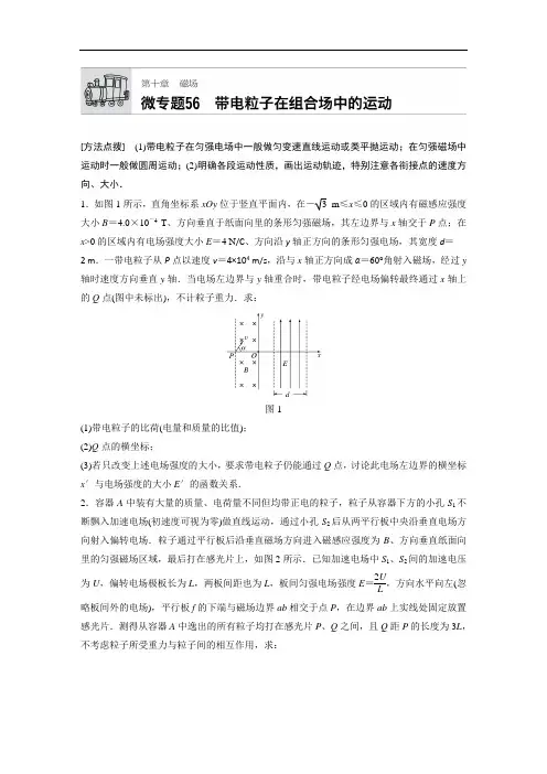 2018年高考物理广东专用一轮微专题复习第10章 磁场 微