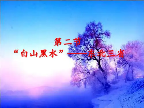 人教版八年级下册地理 第六章北方地区第二节“白山黑水”——东北三省