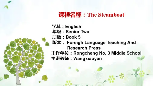 外研版高二英语必修五 Module 3 Adventure in Literature and the Cinema(读后续写课)教学课件