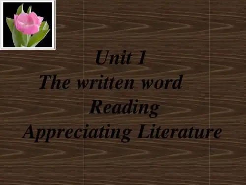 英语Unit1《Thewrittenword》reading课件(译林牛津版选修8)