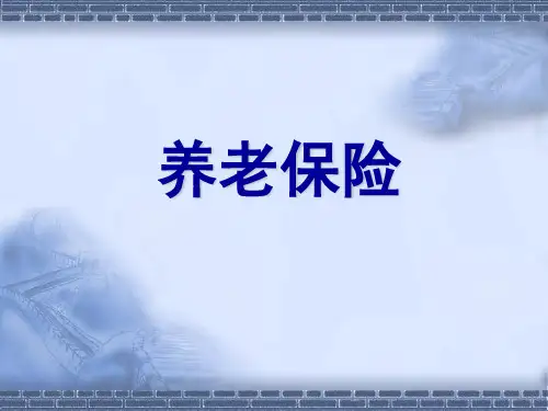养老保险培训课件