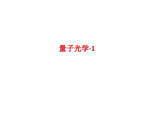 [课件]量子光学-1PPT