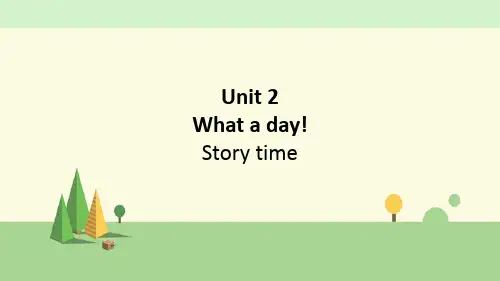 译林 英语 六年级上册 Unit 2 What a day