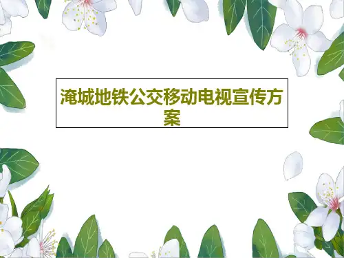 淹城地铁公交移动电视宣传方案30页PPT