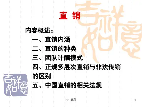 直销模式  ppt课件