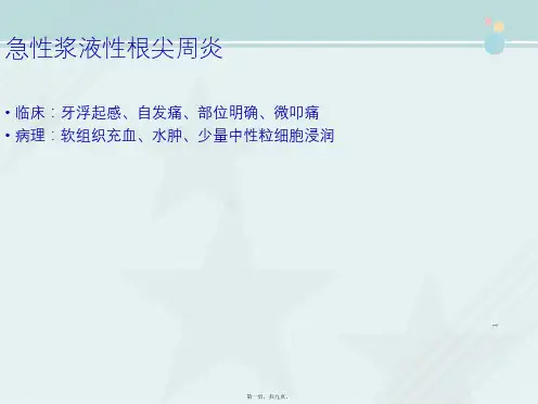 口腔医学专业《10-根尖周炎-急性根尖周炎》