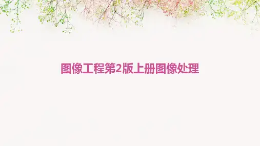 《图像工程第2版上册图像处理》章毓晋