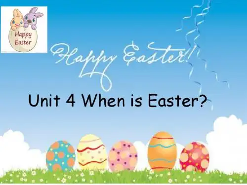 新人教版PEP小学英语五年级下册Unit4-when-is-Easter